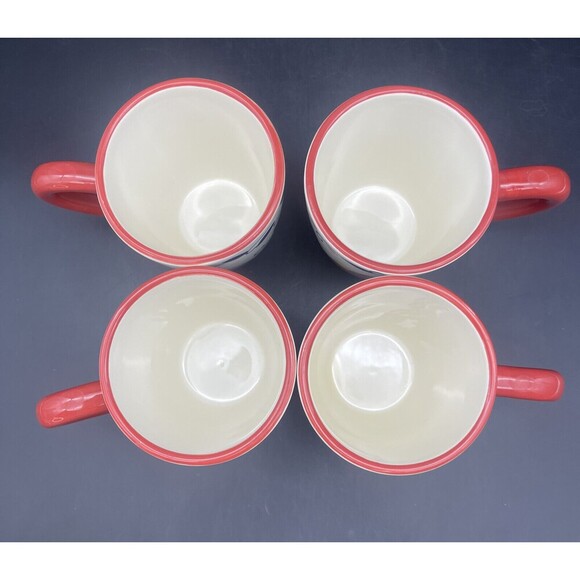 Pier 1 PORTALEGRE Floral Coffee Tea Cup Mug Set of 4 - Picture 5 of 6